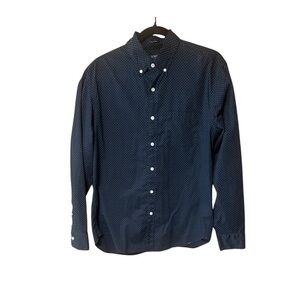 J.Crew Factory Flex Washed Classic Fit Polka‎ Dot Button Down Shirt